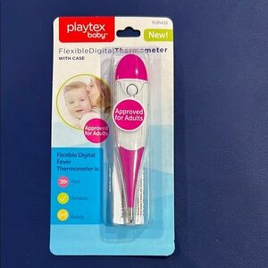 Playtex Baby Digital Thermometer with Case - Pink and White